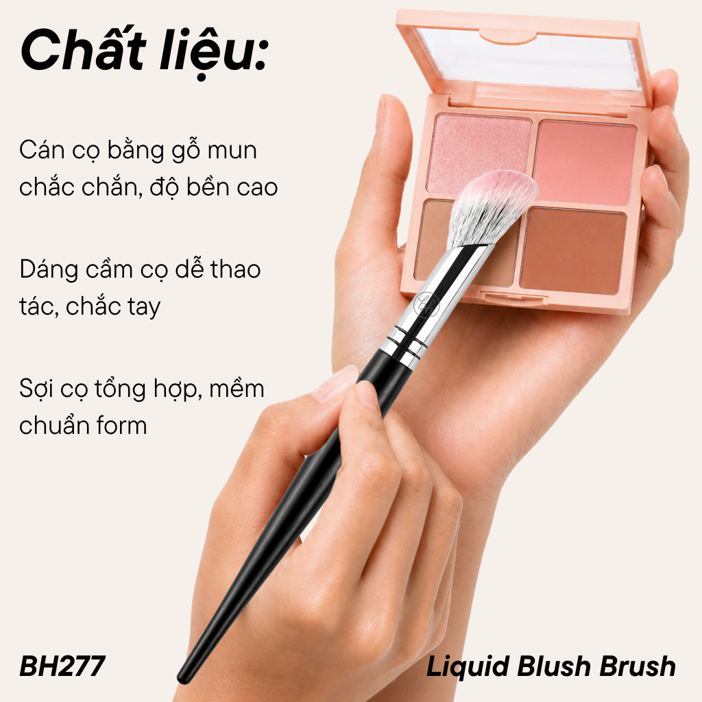 Cọ Má Hồng Dạng Kem BH Cosmetics Liquid Blush Brush BH277
